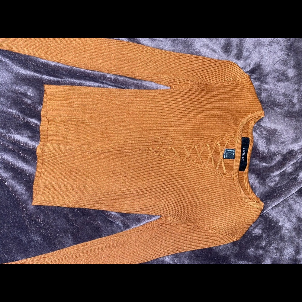 Forever 21 long sleeve crop top